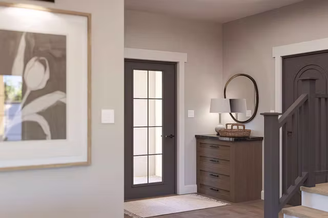 The Hawthorne tudor revival custom home interior view 1