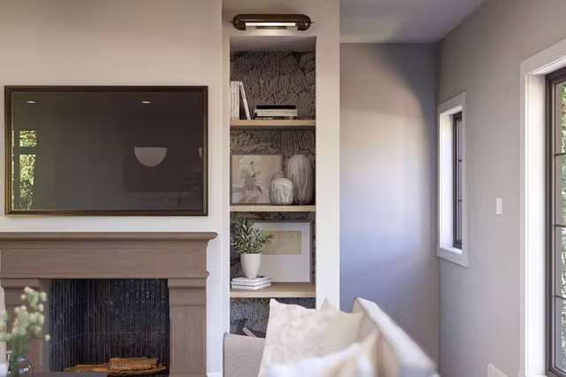 The Hawthorne tudor revival custom home interior view 6