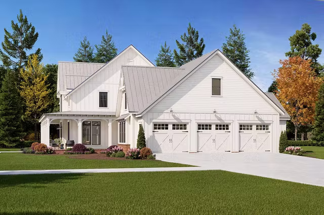The Magnolia southern classic custom home exterior view 3