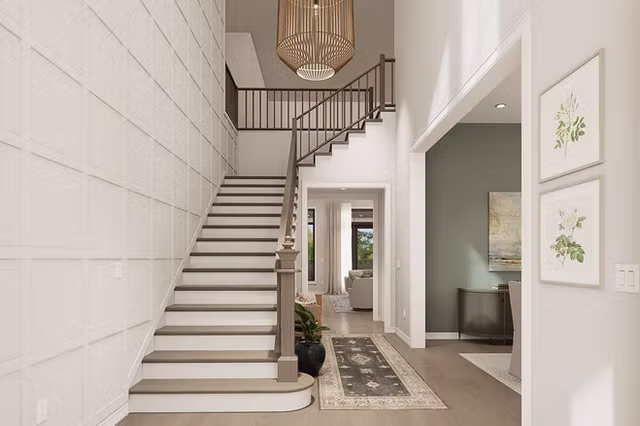 The Magnolia southern classic custom home interior view 2