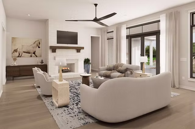 The Magnolia southern classic custom home interior view 11